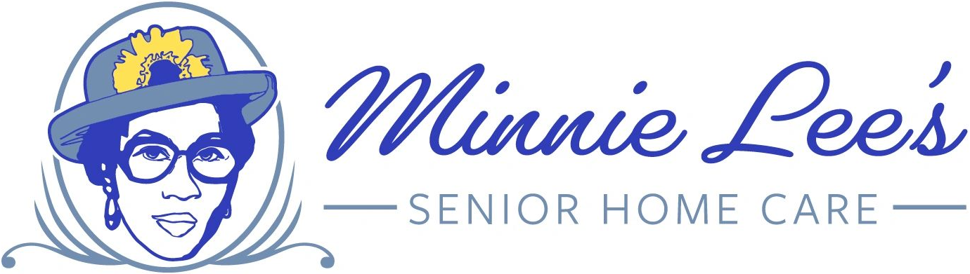 A blue and white logo for minnesota senior homes.