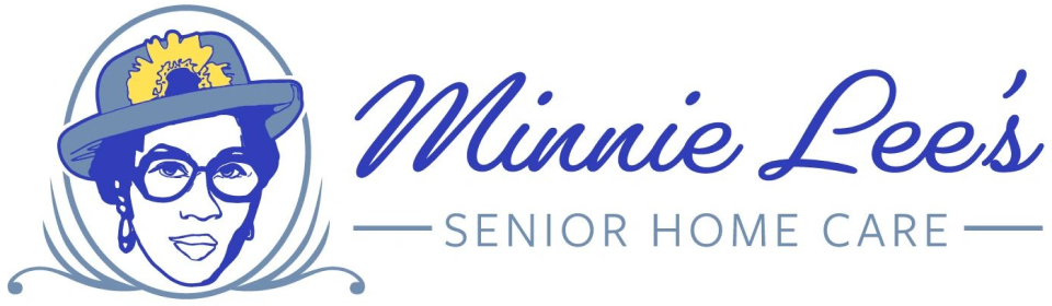 A blue and white logo of minnesota senior homes